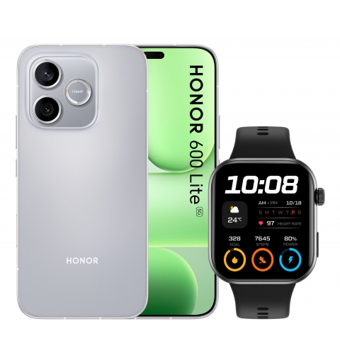 Honor BUNDLE 600 LITE 256GB V GREY+WATCH 2i BLACK 16.8 cm (6.6") Dual SIM 5G USB Type-C 16 GB 6520 mAh