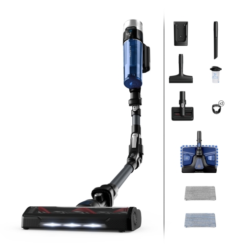 Rowenta RH20C2 2-in-1-Stabstaubsauger Akku Trocken&Nass Beutellos 0,4 l 250 W Schwarz, Blau