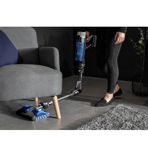 Rowenta RH20C2 Aspirateur-balai 2 en 1 Batterie Sec&humide Sans sac 0,4 L 250 W Noir, Bleu