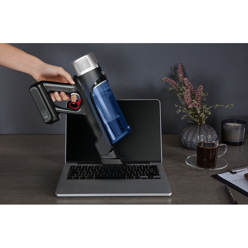 Rowenta RH20C2 2-in-1-Stabstaubsauger Akku Trocken&Nass Beutellos 0,4 l 250 W Schwarz, Blau