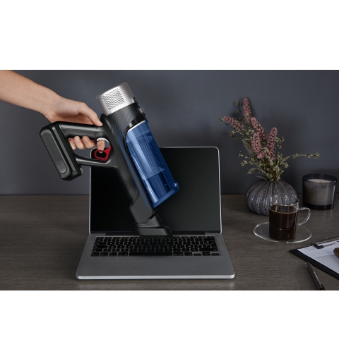 Rowenta RH20C2 Aspiradora escoba 2 en 1 Batería Seca y húmeda Sin bolsa 0,4 L 250 W Negro, Azul