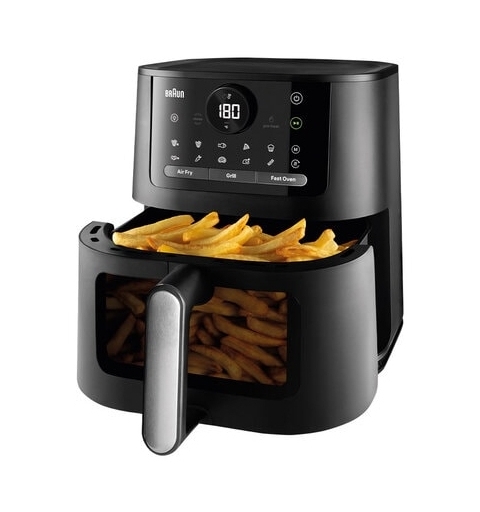 Braun HF5073 Sencillo 6 L Independiente 2000 W Freidora de aire caliente Negro