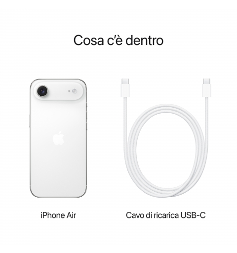 Apple iPhone Air 16,5 cm (6.5") SIM doble iOS 26 5G USB Tipo C 512 GB Blanco