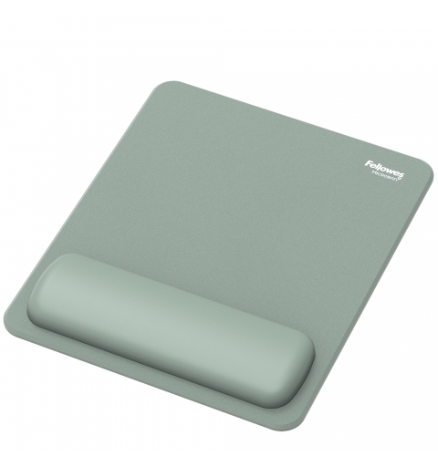 Fellowes Breyta Mouse Mat Wrist Rest Mouse Pad Wrist Support with Antibacterial Protection Ergonomic Mouse Mat Sage