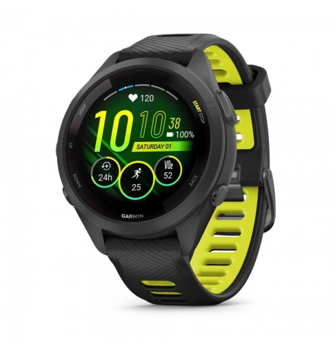 Garmin Forerunner 265S 2,79 cm (1.1") AMOLED 42 mm Digitale 360 x 360 Pixel Touch screen Nero, Grigio Wi-Fi GPS (satellitare)