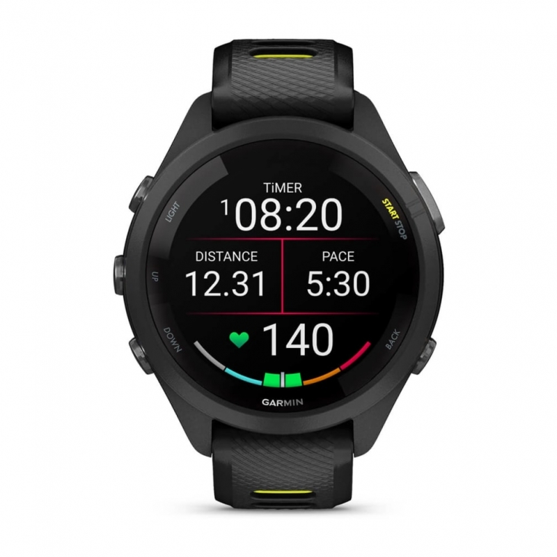 Garmin Forerunner 265S 2.79 cm (1.1") AMOLED 42 mm Digital 360 x 360 pixels Touchscreen Black, Grey Wi-Fi GPS (satellite)