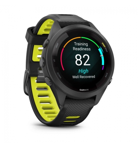 Garmin Forerunner 265S 2,79 cm (1.1") AMOLED 42 mm Digital 360 x 360 Pixeles Pantalla táctil Negro, Gris Wifi GPS (satélite)