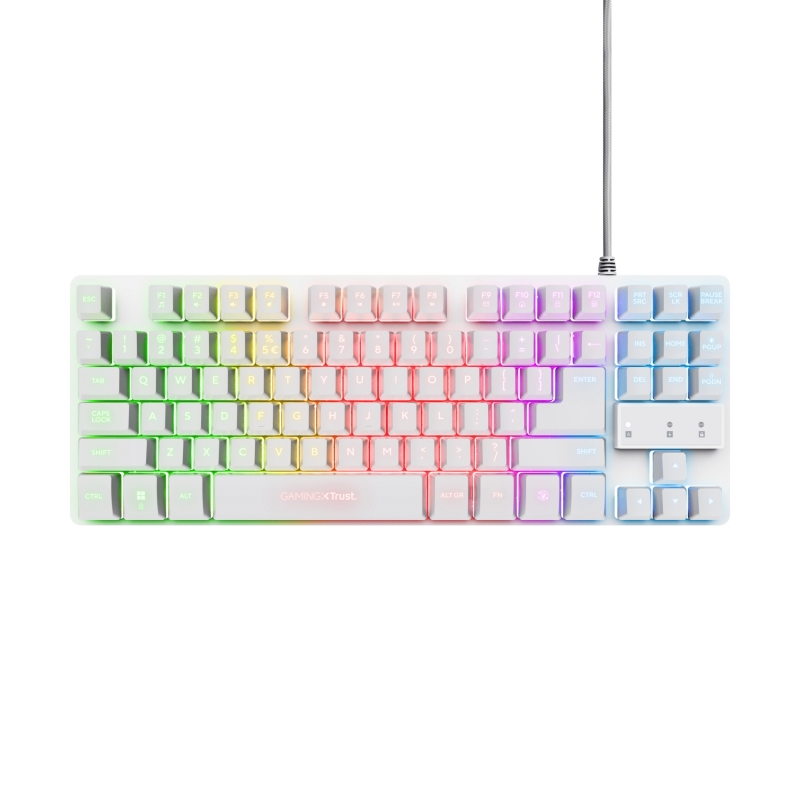 Trust GXT 794W teclado Ratón incluido Juego USB QWERTY Italiano Blanco