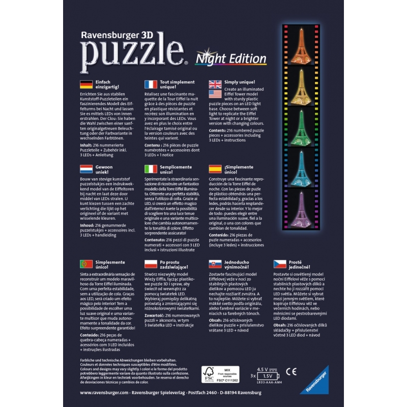 Ravensburger 12579 puzzle Puzle 3D 216 pieza(s)