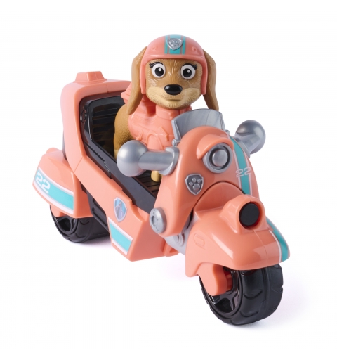 PAW Patrol , Liberty Rescue Motorcycle, Toy Bike with Collectible Action Figure, Sustainably Minded Kids Toys for Boys & Girls