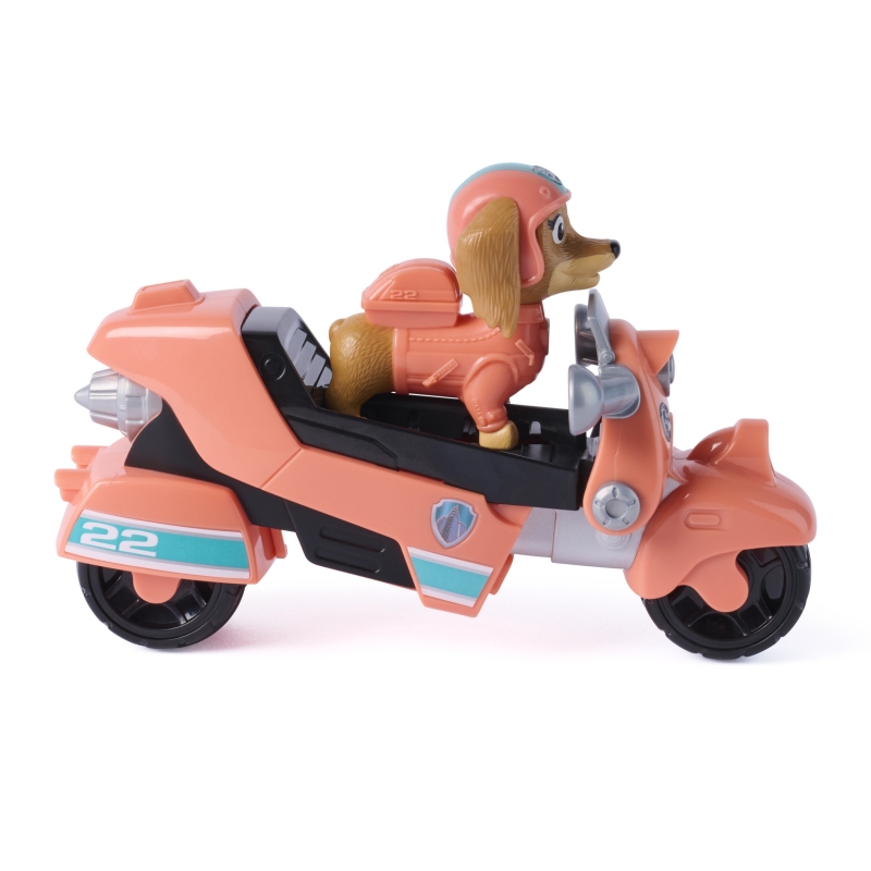 PAW Patrol , Liberty Rescue Motorcycle, Toy Bike with Collectible Action Figure, Sustainably Minded Kids Toys for Boys & Girls