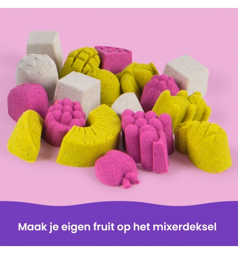 Kinetic Sand - Pack Batidora de Smoothies con 396 g de Arena Mágica + Molde de Polo y Herramientas - Juegos Infantiles -