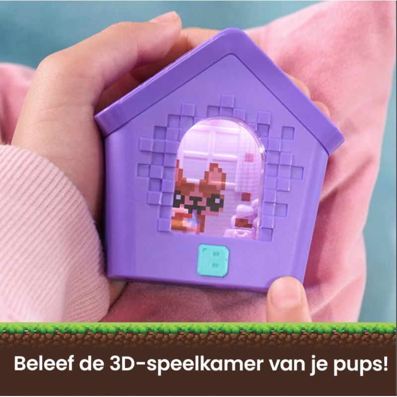 Bitzee - Mascota Digital Doghouse - Mascota Virtual con 15 Cachorros que Reaccionan al tacto con Interacciones y Sonidos -