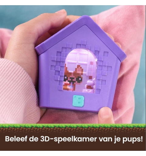 Bitzee Doghouse Niche - Mon Chien Interactif - Animal Digital Qui Réagit Au Toucher Et Aux Mouvements - Ecran Tactile Avec 15