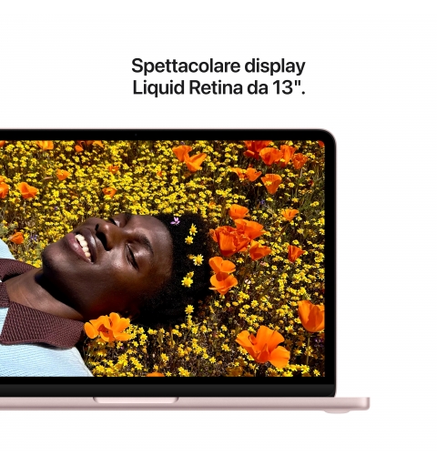 Apple MacBook Neo 13"A18 Pro chip 6‑core CPU 5‑core GPU 8GB 512GB SSD Touch ID - Rosa pastello
