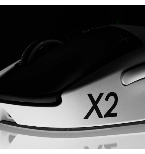 Logitech G PRO X2 SUPERSTRIKE mouse Gaming Mano destra RF Wireless + USB Type-C Ottico 44000 DPI