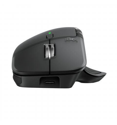 Logitech MX Master 4, ratón inalámbrico ergonómico con respuesta háptica avanzada, desplazamiento ultrarrápido, carga USB-C,