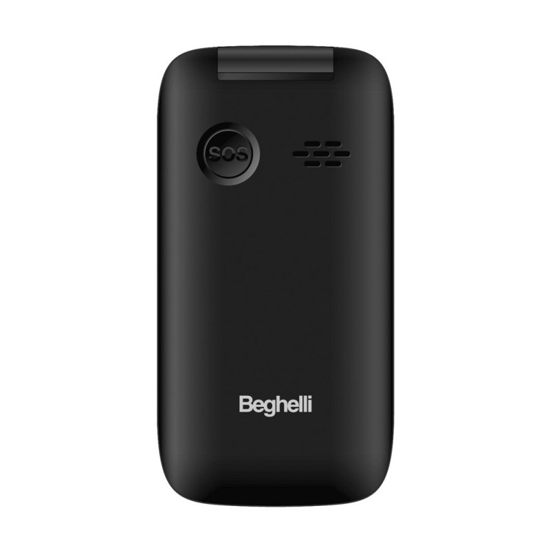 Beghelli 9206 teléfono móvil 7,11 cm (2.8") 100 g Negro Teléfono para personas mayores