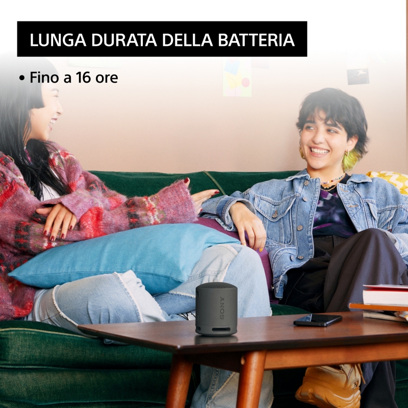 Sony SRS-XB100 - Speaker Wireless Bluetooth, portatile, leggero, compatto, da esterno, da viaggio, resistente IP67 impermeabile