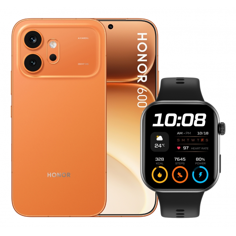 Honor HOR6005G82565O+W smartphone 16.7 cm (6.57") Dual SIM Android 16.0 5G USB Type-C 8 GB 256 GB 6400 mAh Orange