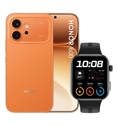 Honor HOR6005G82565O+W smartphone 16,7 cm (6.57") Double SIM Android 16.0 5G USB Type-C 8 Go 256 Go 6400 mAh Orange