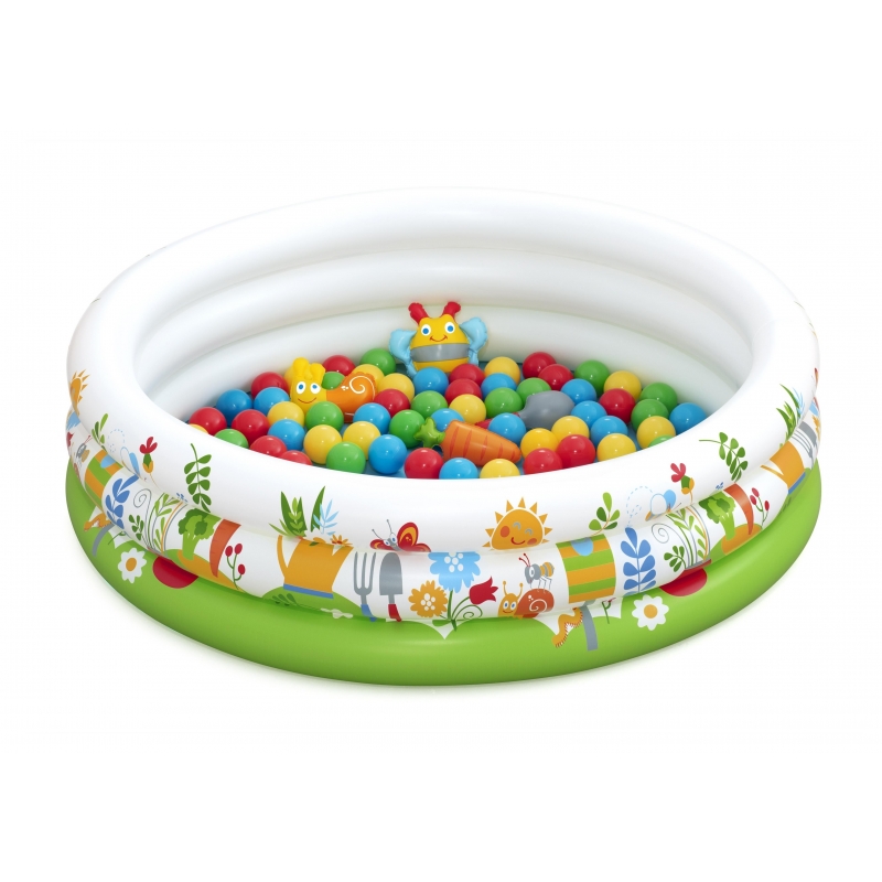 Bestway Sprouts & Spring Inflatable Ball Pit and Play Pool with 50 Play Balls