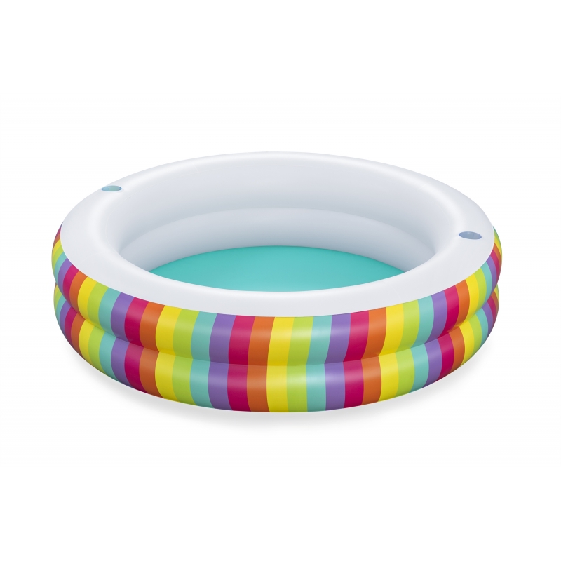 Bestway Rainbow Dreams Round Inflatable Family Pool 2.06 m x 2.06 m x 51 cm