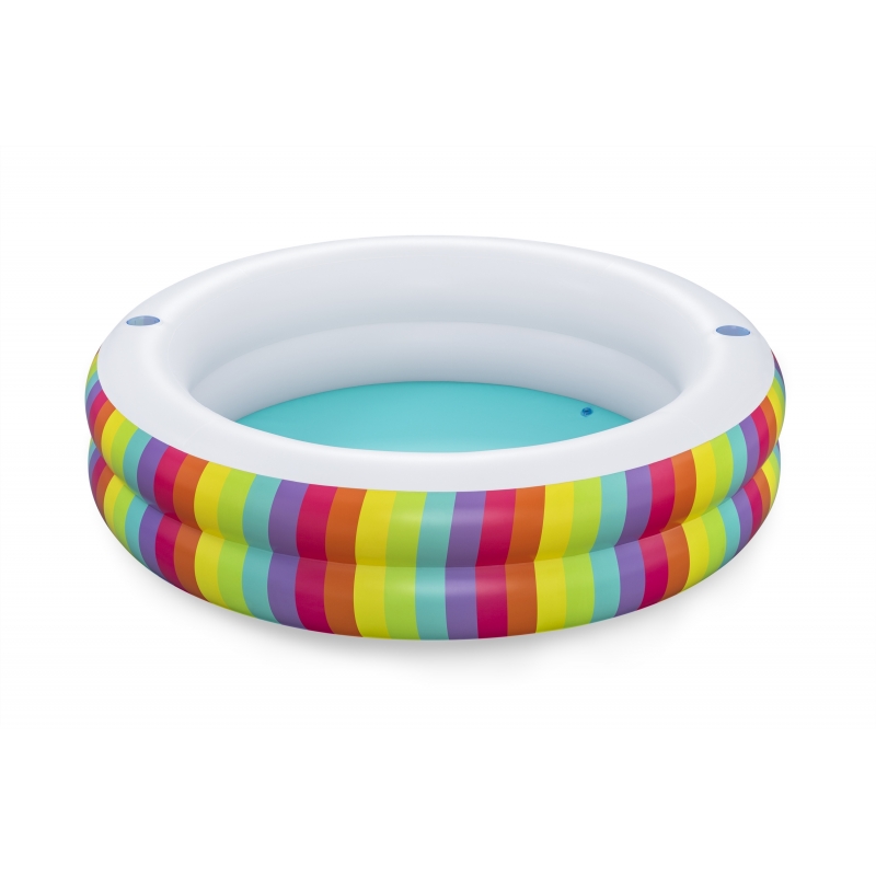 Bestway Rainbow Dreams Round Inflatable Family Pool 2.06 m x 2.06 m x 51 cm