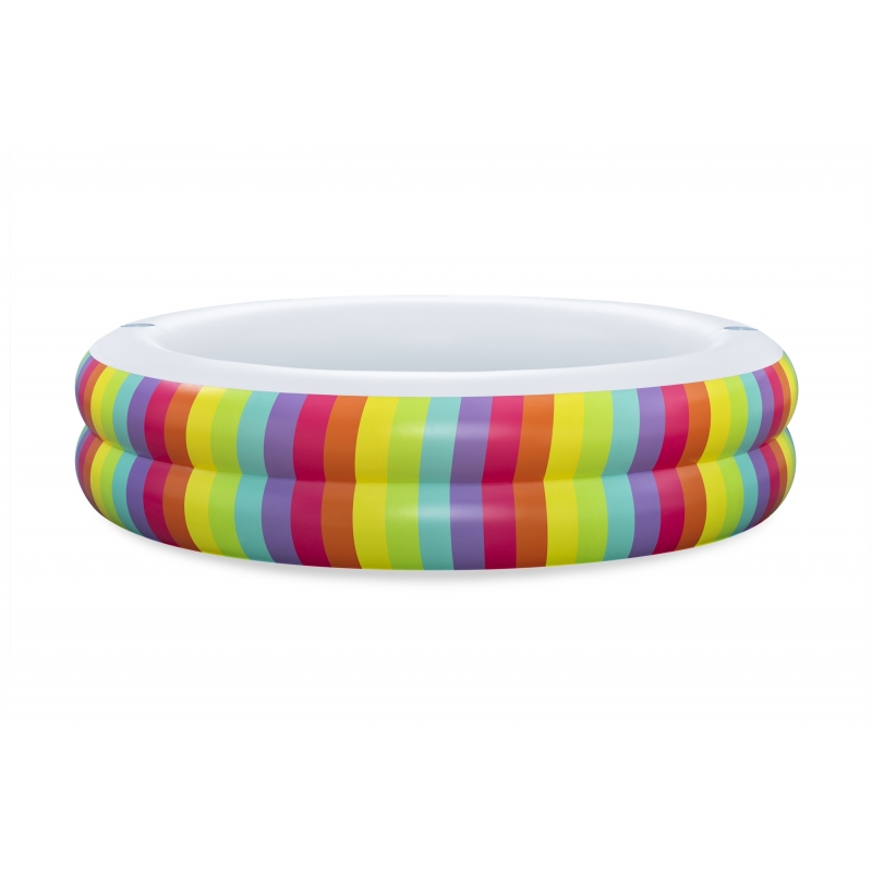 Bestway Piscine familiale gonflable ronde Rainbow Dreams 2,06 m x 2,06 m x 51 cm