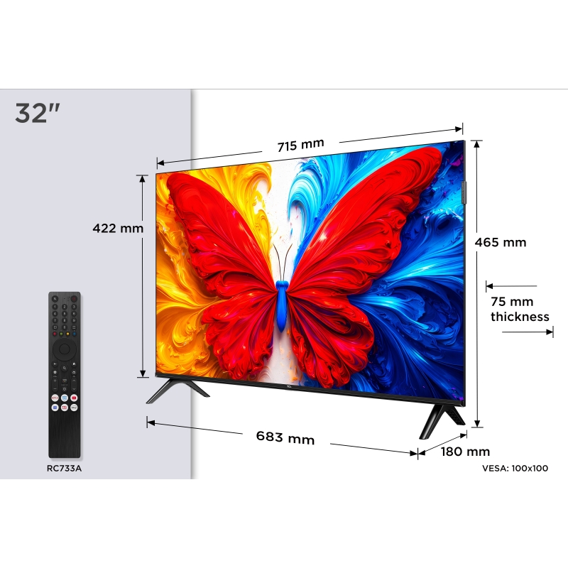 TCL S5L 32S5L Televisor 81,3 cm (32") Full HD Smart TV Wifi Negro