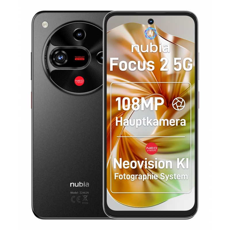 Nubia Focus 2 5G 17 cm (6.7") Dual SIM USB Type-C 8 GB 256 GB 5000 mAh Black