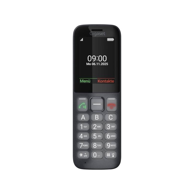 Gigaset Comfort 600 SIM 6,1 cm (2.4") 118 g Schwarz, Grau