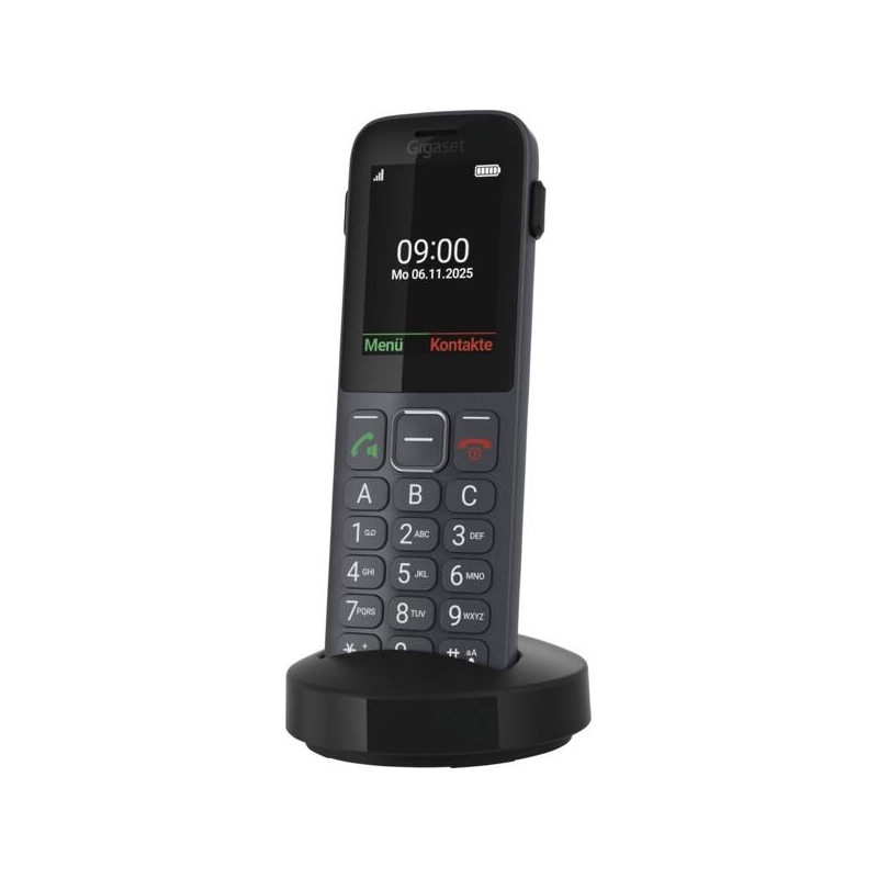 Gigaset Comfort 600 SIM 6,1 cm (2.4") 118 g Nero, Grigio