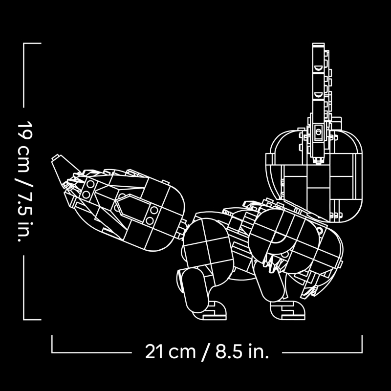 LEGO Pokémon 72151 Eevee, Kit Modellismo per Adulti dall'Anime, con Parti Snodabili, Decorazione Fai da Te, Regalo per Gamer