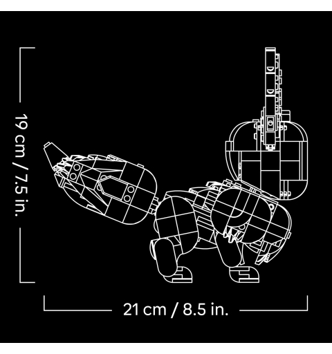 LEGO Pokémon 72151 Eevee, Kit Modellismo per Adulti dall'Anime, con Parti Snodabili, Decorazione Fai da Te, Regalo per Gamer