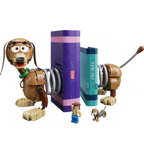 LEGO Disney | Pixar 43301 Fermalibri di Slinky Toy Story, Kit di Modellismo per Adulti con 2 Figure, Regalo Creativo per Fan