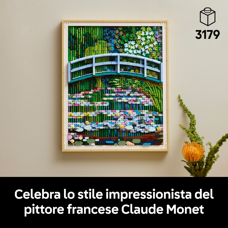 LEGO ART Claude Monet Puente sobre Estanque de Nenúfares