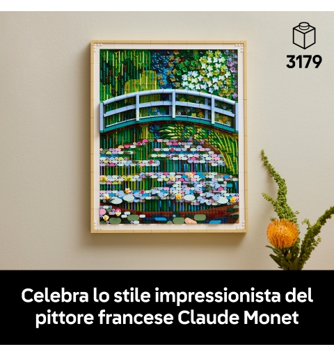 LEGO ART Claude Monet Puente sobre Estanque de Nenúfares