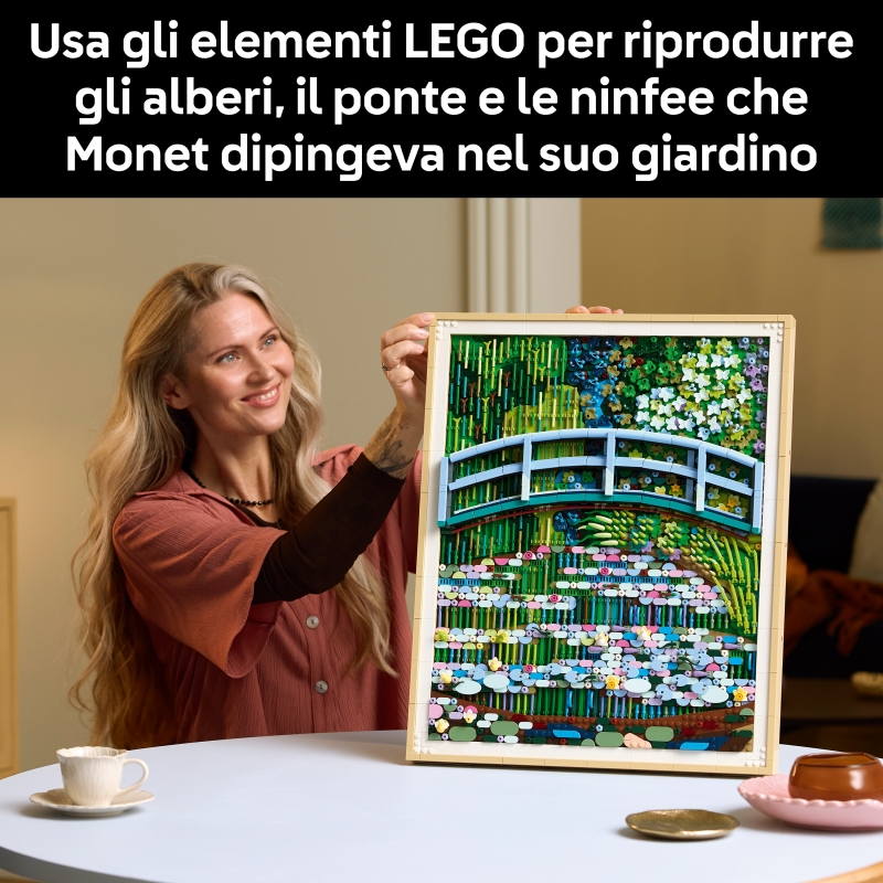 LEGO ART Claude Monet le bassin aux nymphéas, harmonie verte