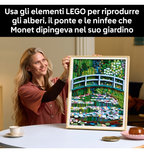 LEGO ART Claude Monet Puente sobre Estanque de Nenúfares