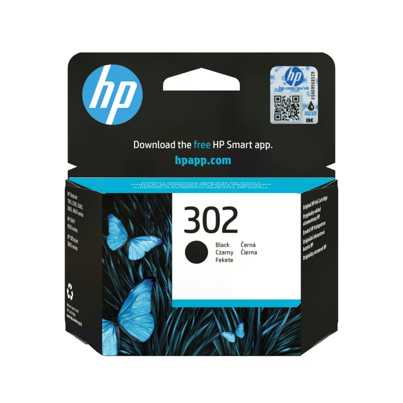 HP 302 Cartouche d’encre noire authentique
