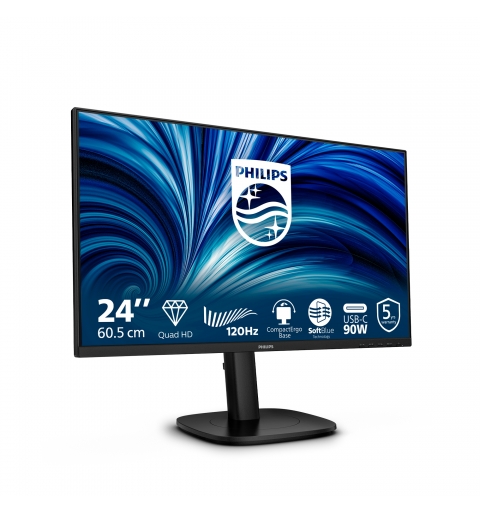 Philips 24B2U3601 computer monitor 60.5 cm (23.8") 2560 x 1440 pixels Quad HD LCD Black