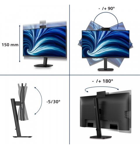 Philips 27B2N3500JH computer monitor 68.6 cm (27") 2560 x 1440 pixels Quad HD LCD Black