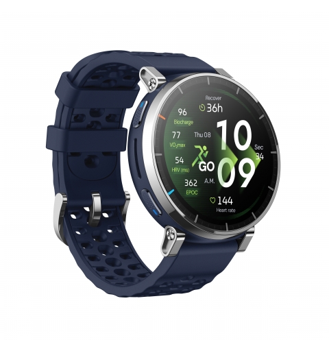 Amazfit W2558GL2N smartwatch e orologio sportivo 3,35 cm (1.32") AMOLED Digitale 466 x 466 Pixel Touch screen Argento GPS