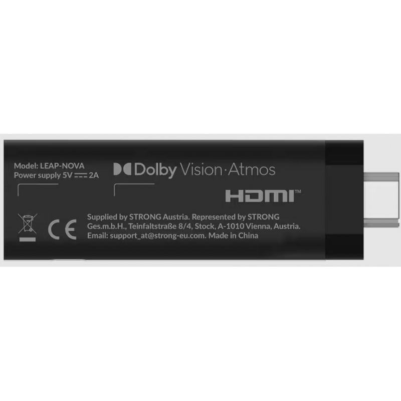 Strong LEAP NOVA Smart-TV-Dongle HDMI 4K Ultra HD Android Schwarz