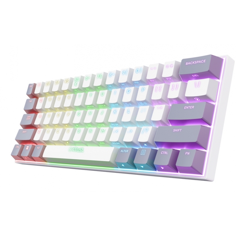 Trust GXT 873 Acira Tastatur Gaming Bluetooth QWERTZ Italienisch Weiß