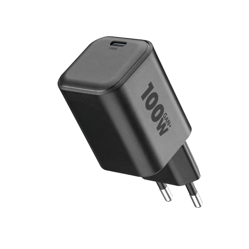 Cellularline ACH USB-C GaN+ 100W 100W Netzladegerät mit einem USB-C-Anschluss. Kompatibel mit allen USB-C-Geräten Smartphones,
