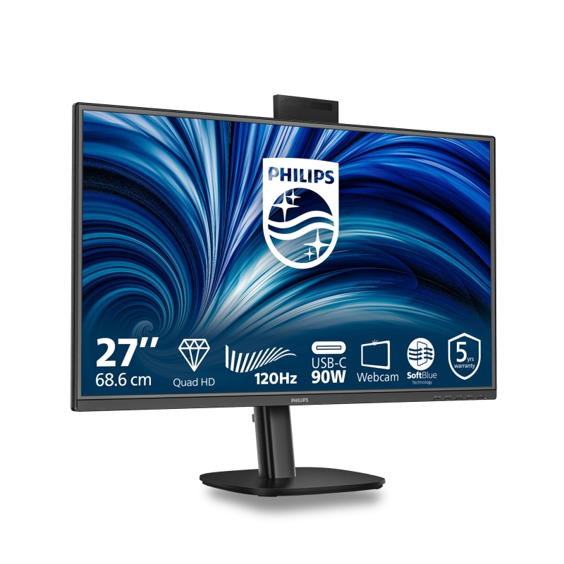 Philips 3000 series 27B2U3601H 00 computer monitor 68.6 cm (27") 2560 x 1440 pixels Quad HD LCD Black