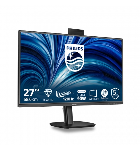 Philips 3000 series 27B2U3601H 00 computer monitor 68.6 cm (27") 2560 x 1440 pixels Quad HD LCD Black