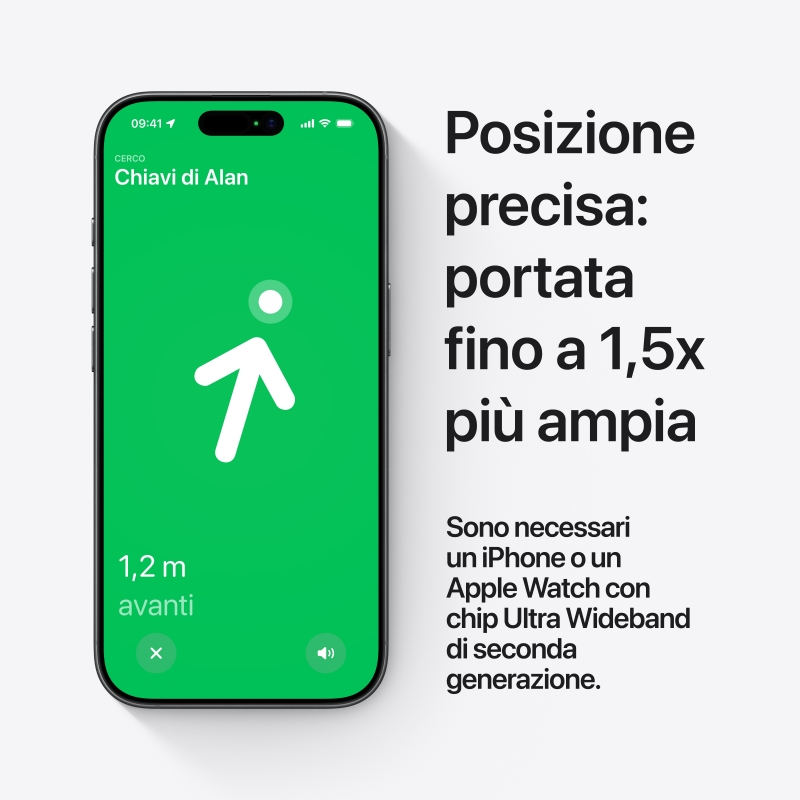 Apple AirTag Elemento Buscador Plata, Blanco